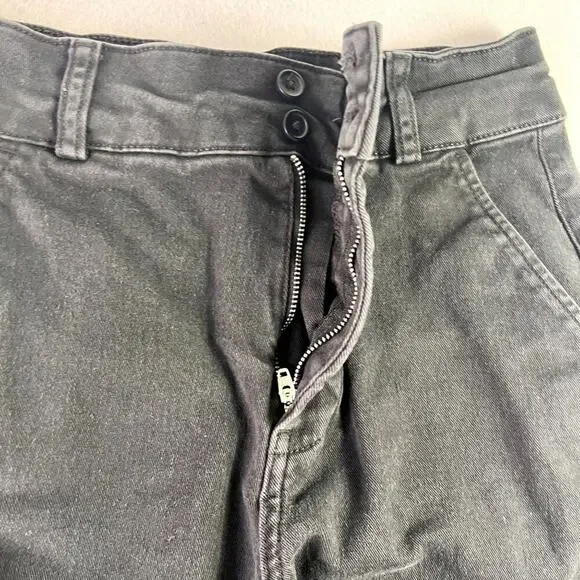 Everlane Jeans Women's Size 2 Black Cropped High Waist Straight Organic Cotton - Picture 10 of 13